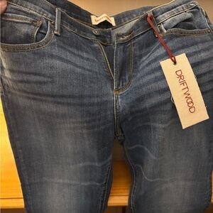 Driftwood Blue Skinny Jeans with Natural Fading
